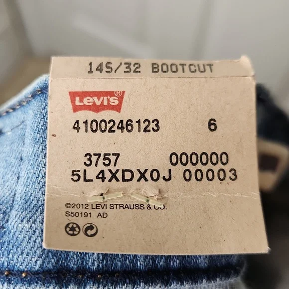 Levi's 515 boot cut light jeans NWT 14s - Picture 8 of 9
